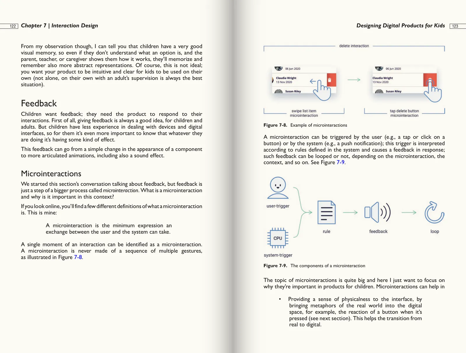 Spread from the book: Ch. 07–08 · Interaction and UI